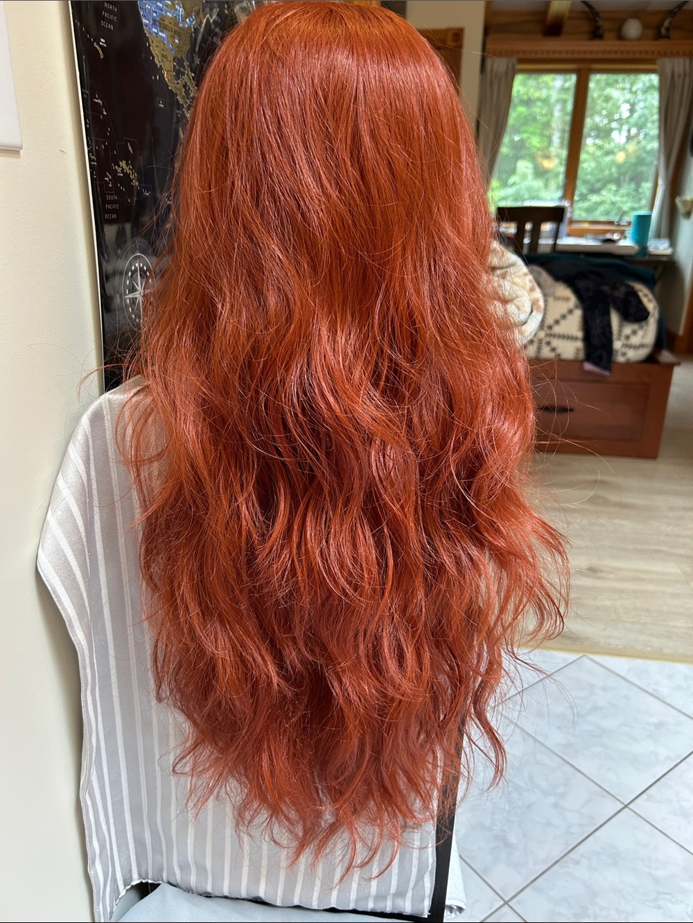 Blush Copper Red Wavy Siren wig!